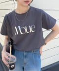 DISCOAT(ディスコート) MOUE箔ロゴTシャツ