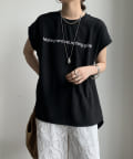 DOUDOU(ドゥドゥ) 【WEB限定】ジョーゼットロゴTEE