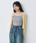 Kastane(カスタネ) 【7.19(土)12:00新色発売/2サイズ展開/5色展開】コットンレースチビカーディガン