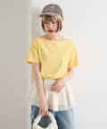 w closet(ダブルクローゼット) 【前後２WAY】ボートネックボーダーT