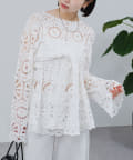 mystic クロシェトップス＆ビスチェSET セール】クロシェトップス＆ ビスチェSET（シャツ/ブラウス