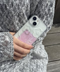 Lattice(ラティス) ニュアンスフラワースマホケース(iPhone13/14)