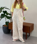 w closet  Alley Tokyo フラワープリントツイルサロペット Alley by w closet（アリーバイダブルクローゼット）の「【Alley