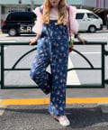 花柄サロペット | w closet(ダブルクローゼット)レディース