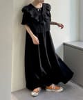 w closet(ダブルクローゼット) デニムベストワンピセット