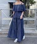 w closet(ダブルクローゼット) デニムキャミスカートセット