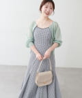 natural couture(ナチュラルクチュール) パルクロ・店舗限定 /【mizumami】裾ボリュームシアーキャミワンピース