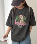 DISCOAT(ディスコート) 【ユニセックス】アソートリゾートドッググラフィックTシャツ