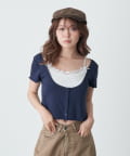 RAY CASSIN(レイカズン) キャミセットチビ半袖Tシャツ