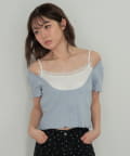 RAY CASSIN(レイカズン) キャミセットチビ半袖Tシャツ