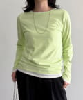 FREDY & GLOSTER(フレディ アンド グロスター) ハイツイストコットンコンパクトロンTシャツ