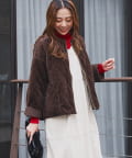 un dix cors(アンディコール) 《2WAY仕様◎》リバーシブルZIPファーキルトブルゾン