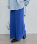 NICE CLAUP / OLIVE des OLIVE OUTLET(ナイスクラップ  / オリーブ デ オリーブ アウトレット) 【PUAL CE CIN】【Du noir】ミラノリブニットナロースカート