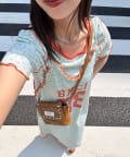 CIAOPANIC(チャオパニック) Tee付きフラワーワッフルロングキャミワンピース