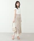 natural couture(ナチュラルクチュール) osono長さ変えれる配色レーススカート