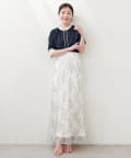 natural couture(ナチュラルクチュール) osono長さ変えれる配色レーススカート