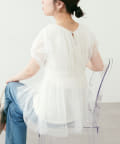 natural couture(ナチュラルクチュール) osonoチュールレースチュニック