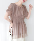 natural couture(ナチュラルクチュール) osonoチュールレースチュニック