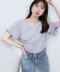 natural couture(ナチュラルクチュール) ドレープカットプルオーバー
