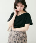 natural couture(ナチュラルクチュール) ドレープカットプルオーバー