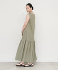 LARUTA(ラルータ) ［Web限定］【接触冷感】ギャザー切替zip付きワンピース