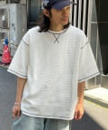 CIAOPANIC(チャオパニック) ヴィンテージライクワッフルBIGTシャツ