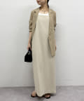 LOUNGEDRESS(ラウンジドレス) リネンライクキャミワンピース