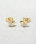 3COINS(スリーコインズ) ミニハーフハートピアス