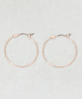 3COINS(スリーコインズ) メタルラインフープワンタッチピアス