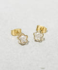 3COINS(スリーコインズ) ミニフラワーガラスピアス