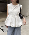CAPRICIEUX LE'MAGE(カプリシュレマージュ) バルーンドッキングTシャツ
