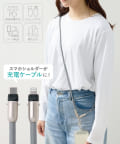 3COINS(スリーコインズ) ケーブルスマホショルダーCtoL
