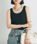 un dix cors(アンディコール) 《着回しに便利◎》リブタンクトップ