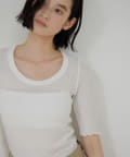 GALLARDAGALANTE(ガリャルダガランテ) 【La nature linge】シアーワッフルTee