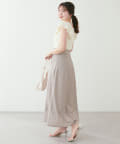 canami】フリル袖ニットドッキングワンピース | natural couture
