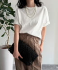 FREDY & GLOSTER(フレディ アンド グロスター) ベーシッククロップド丈Tシャツ