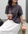 FREDY & GLOSTER(フレディ アンド グロスター) ベーシッククロップド丈Tシャツ
