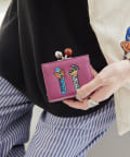 ear PAPILLONNER(イア パピヨネ) 【PEZ(ペッツ) ×ear】本革/コラボ三つ折りがま口財布
