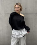 WHO’S WHO gallery(フーズフーギャラリー) 【 WEB限定】オフショルビッグロンT
