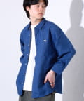 FREDY & GLOSTER(フレディ アンド グロスター) 【GLOSTER/グロスター】フレンチブルドッグ刺繍 リネン 7分袖シャツ