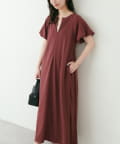 natural couture(ナチュラルクチュール) 【mamamo】osono楽ちん2WAYリップルワンピース