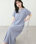 natural couture(ナチュラルクチュール) 【mamamo】osono楽ちん2WAYリップルワンピース