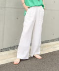 NOLLEY'S(ノーリーズ) 【WEB STAFF恵別注カラーあり】リネンセミワイドパンツ