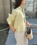 FREDY & GLOSTER(フレディ アンド グロスター) LINEN100クロップドシャツ