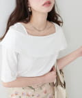 natural couture(ナチュラルクチュール) オフショルデザインカットソーTOPS