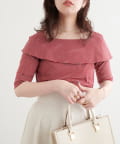 natural couture(ナチュラルクチュール) オフショルデザインカットソーTOPS