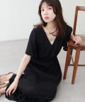 natural couture(ナチュラルクチュール) 【WEB限定】ワッシャー楊柳リゾートワンピース