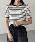 CPCM(シーピーシーエム) 【U.S. POLO ASSN.】クルーネック半袖リブT