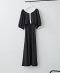 NICE CLAUP / OLIVE des OLIVE OUTLET(ナイスクラップ  / オリーブ デ オリーブ アウトレット) 【セットアイテム】【RMAF】配色カットジャガードワンピース