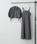 NICE CLAUP / OLIVE des OLIVE OUTLET(ナイスクラップ  / オリーブ デ オリーブ アウトレット) 5分袖配色ステッチジャケットワンピースセット